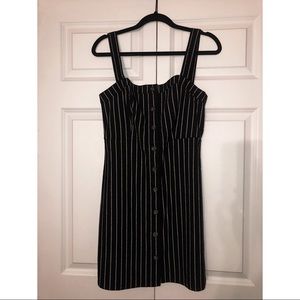 Black and White striped dress